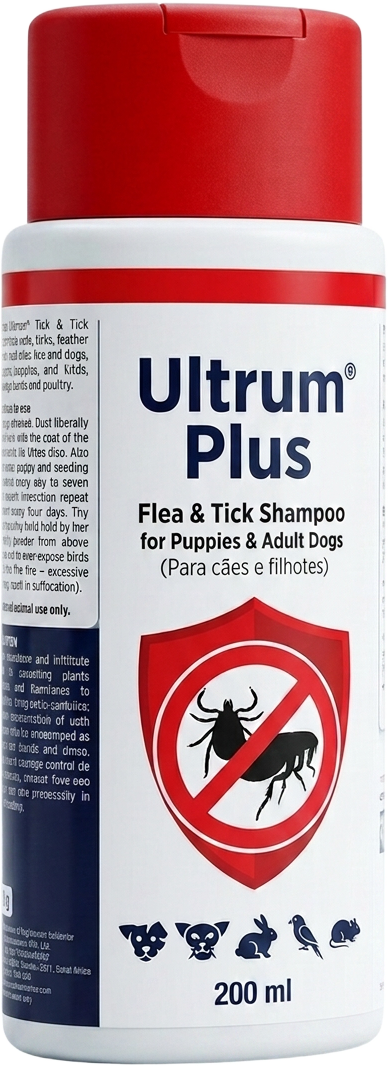 Ultrum® Plus Flea & Tick Shampoo (para cães e filhotes)