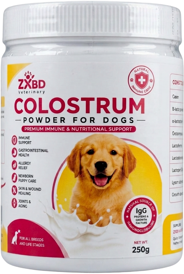 ZXBD Veterinary Colostrum Powder for Dogs (250g)