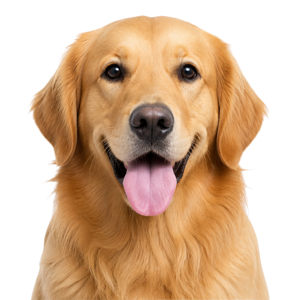 Cão feliz da Pêlos & Patas